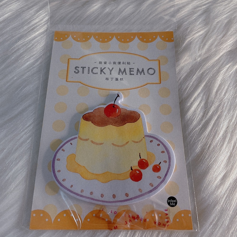 🧧SALE 3/$15 Brand New Cute Dessert Sticky Notes - Pudding